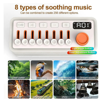 Ambient Sound Machine for Sleep, Relaxation & Baby – White Noise Machine with Nature Sounds & Timer