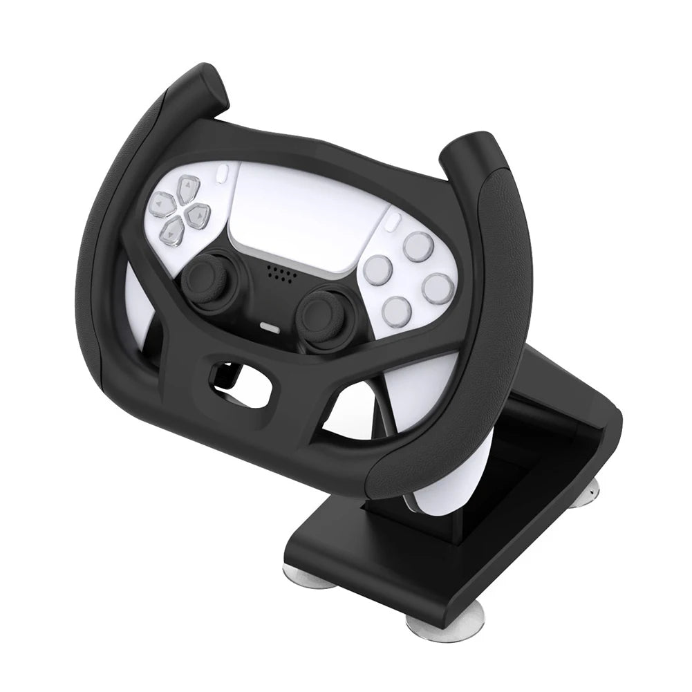 Professional Gaming Steering Wheel for PS5, PS4 & PC – Realistic Force Feedback, Pedals & Vibration for Racing Simulation