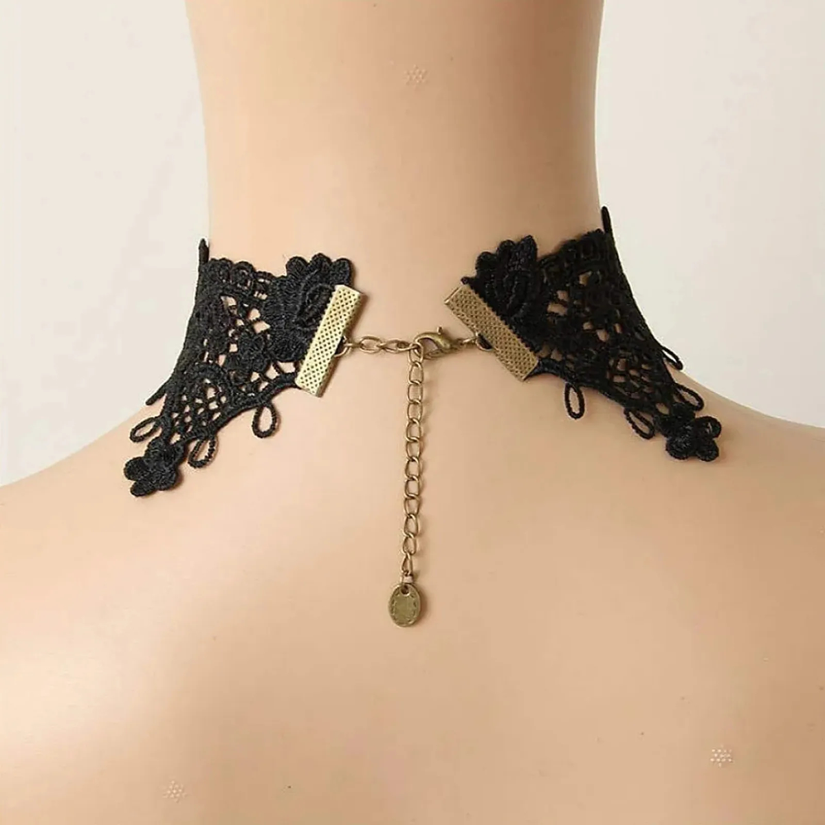 Gothic Lace Choker and Earrings