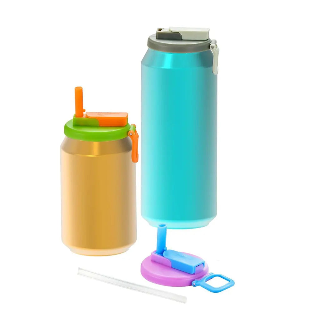 Reusable Soda Lid Cover with Straw | Spill-Proof Drink Cap for Cans, Juice, Water, Travel & Kids