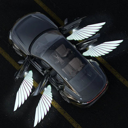Car Angel Wings LED Lights – Stylish Decorative Brake Tail Light Strip for Car Modification