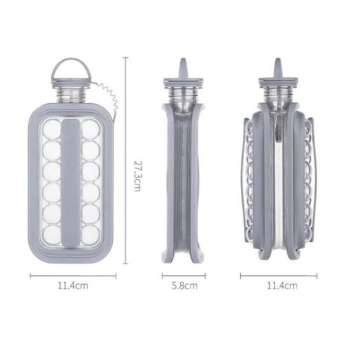 Ice Ball Maker Bottle – Reusable Silicone Ice Sphere Mold for Cold Drinks, Whiskey & Cocktails