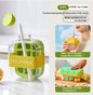 Portable One-Click Instant Ice Maker Cup – Stylish Cooling Mug with Straw & Curling Mold for Drinks