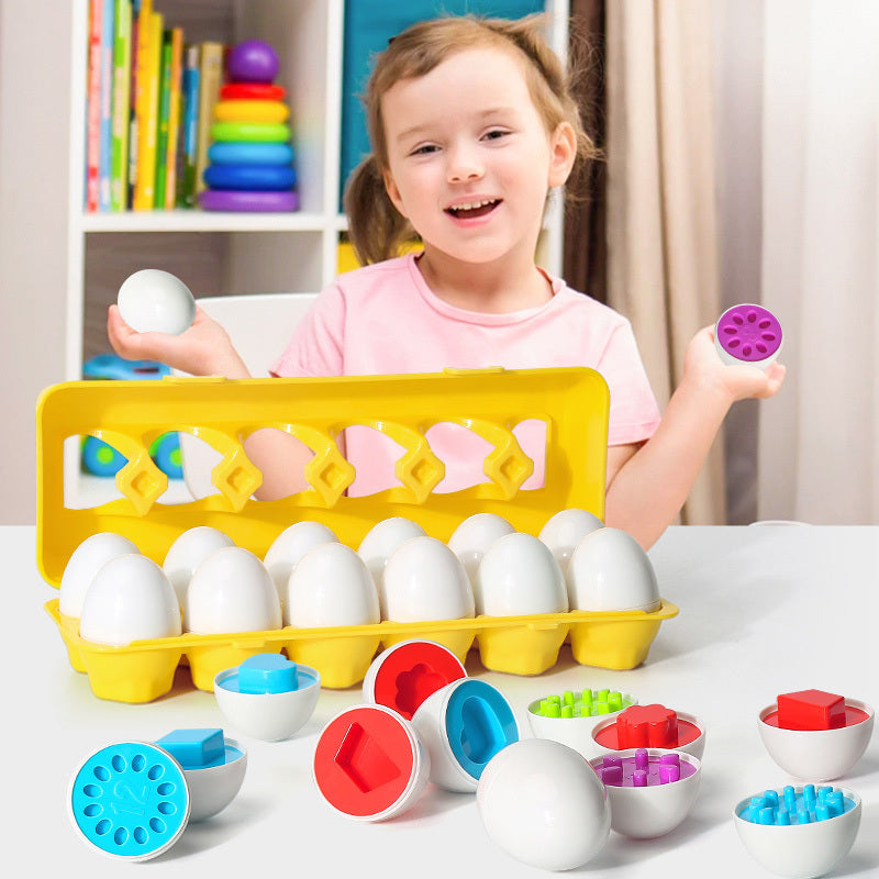 Baby Learning Educational Toy Smart Egg Toy Games Shape Matching Sorters Toys Montessori Eggs Toys