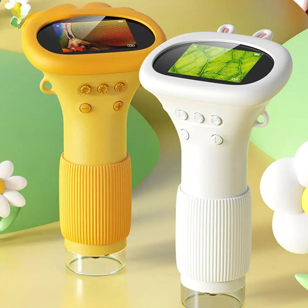 Portable Handheld Digital Microscope with LCD Screen – 1000X Zoom USB Rechargeable Science Tool for Kids & Adults