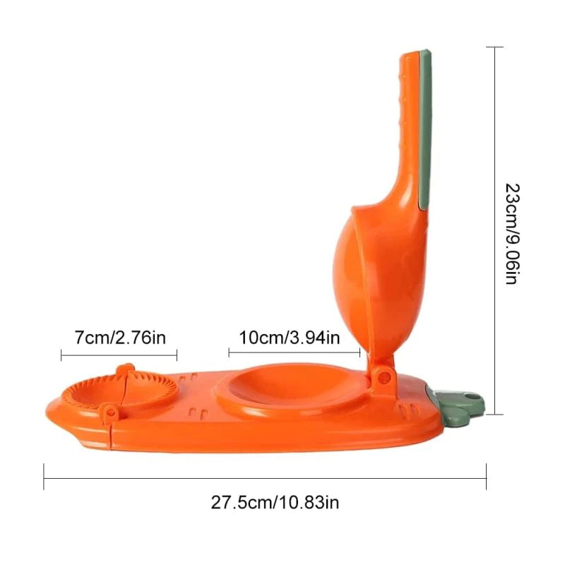2 in 1 Dumpling Maker – Dough Press and Stuffing Tool for Easy Homemade Dumplings, Ravioli, Pastries