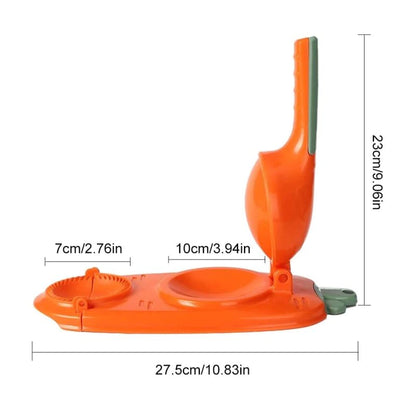 2 in 1 Dumpling Maker – Dough Press and Stuffing Tool for Easy Homemade Dumplings, Ravioli, Pastries