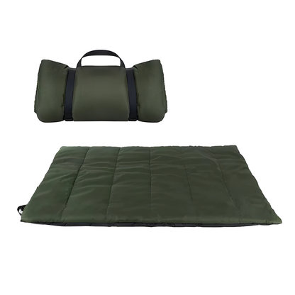 Roll Up Dog Travel Bed, Padded 90x60cm Mat for Car Boot and Camping