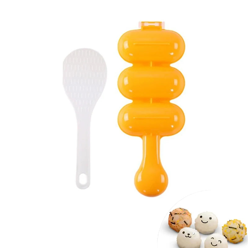 Rice Ball Maker Mold – Non-Stick Sushi Onigiri Shaper Tool for Easy Bento & Snack Prep