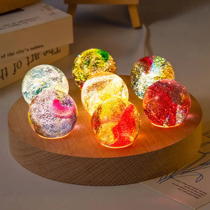 7-Color Glass Crystal Balls for Home Décor, Chakra Healing, Feng Shui & Meditation Decor