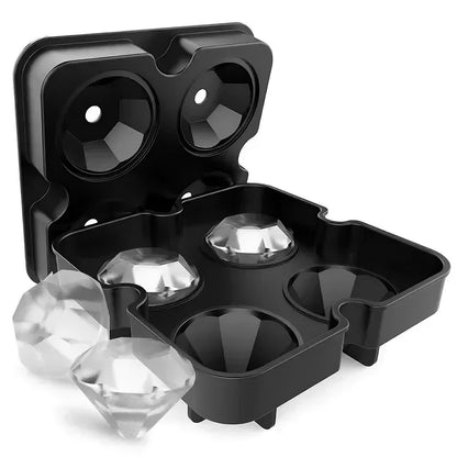 Silicone Ice Ball Mold Tray – Large Sphere Ice Maker for Whiskey, Cocktails & Drinks – BPA-Free Flexible Non-Stick Ice Cube Molds