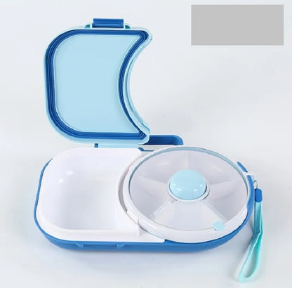 Rotating Kids Lunchbox – Leakproof Bento Tray with Compartments for School Snacks & Meals