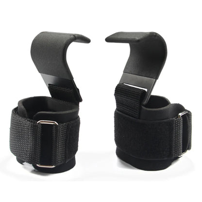 Weight Lifting Hooks with Wrist Straps – Heavy Duty Gym Grip Support for Deadlifts, Pull-Ups, and Weightlifting Training