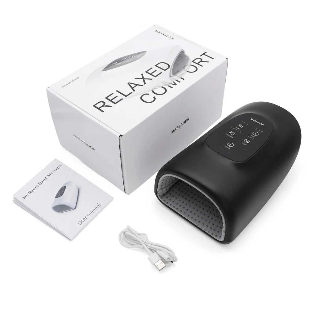 Wireless Electric Hand Massager for Pain Relief, Compression Therapy, Arthritis & Finger Stress
