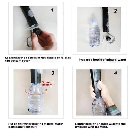 Portable Umbrella with Fan & Misting – Cooling Sun Shade for Outdoor Travel & Summer Heat