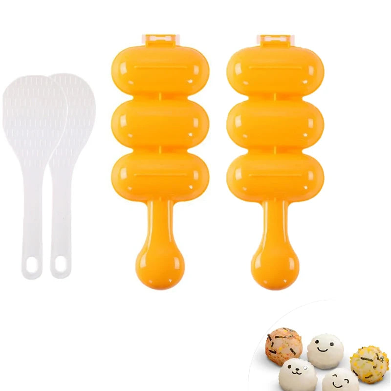 Rice Ball Maker Mold – Non-Stick Sushi Onigiri Shaper Tool for Easy Bento & Snack Prep