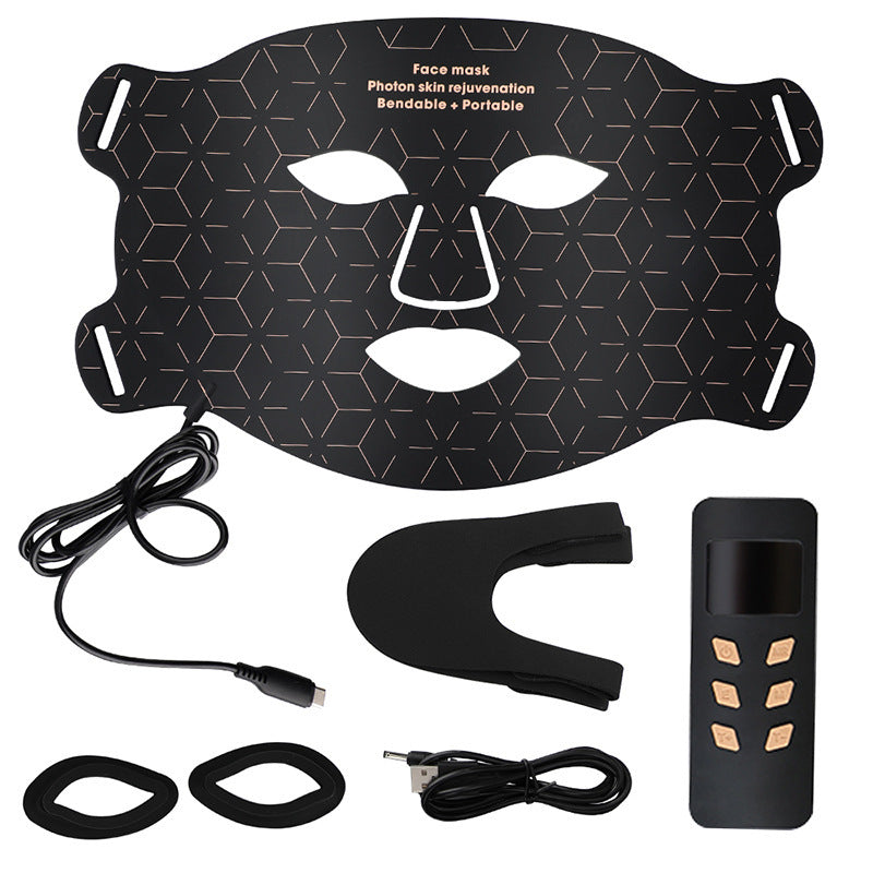 LED Red Light Therapy Mask, Wireless Face Mask with 630nm and 850nm Light