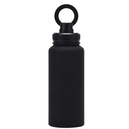 Fitness Enthusiasts Magnetic Phone Holder Insulated Cup Stainless Steel Water Bottle