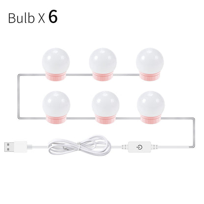 USB Touch Switch LED Mirror Light Bulb