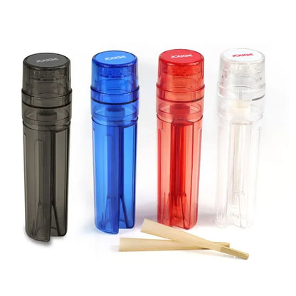 3 in1 Portable Tobacco Filling Grinding Storage Integrated Set Dry Herb Roller Paper Pipes for Grinder Grass Smoking Tools