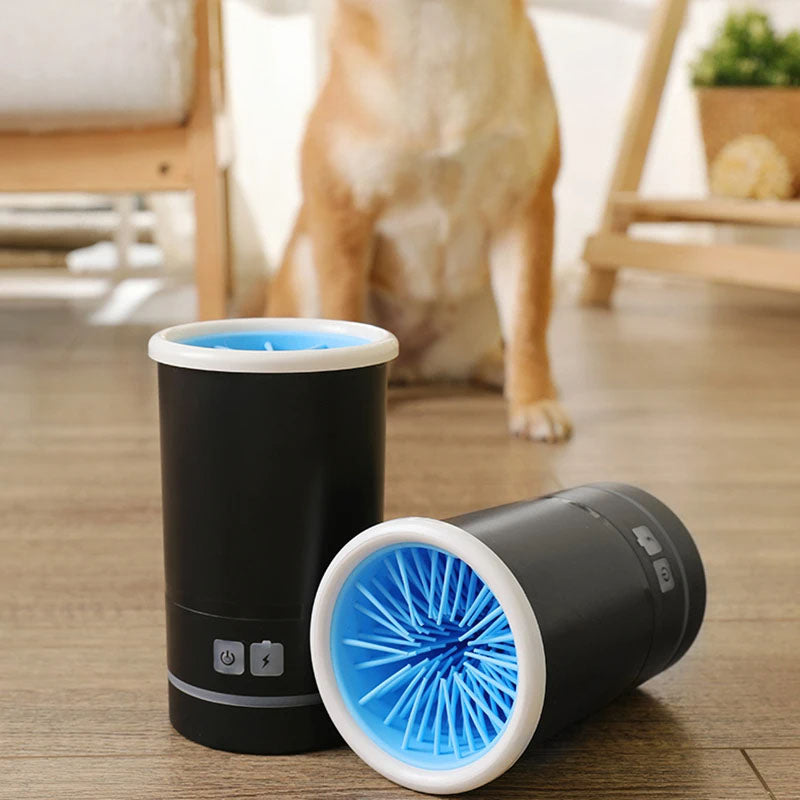 Automatic Paw Plunger Pet Washer Cleaner Soft Silicone Low Noise Foot Washing Cup Cats Dogs Quickly Wash USB Charging