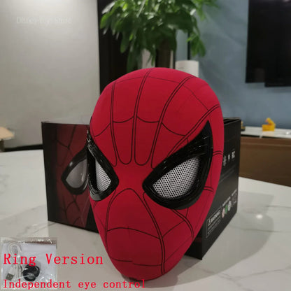 New Spider man Mask - Rechargeable Remote Eyes Movable Mask