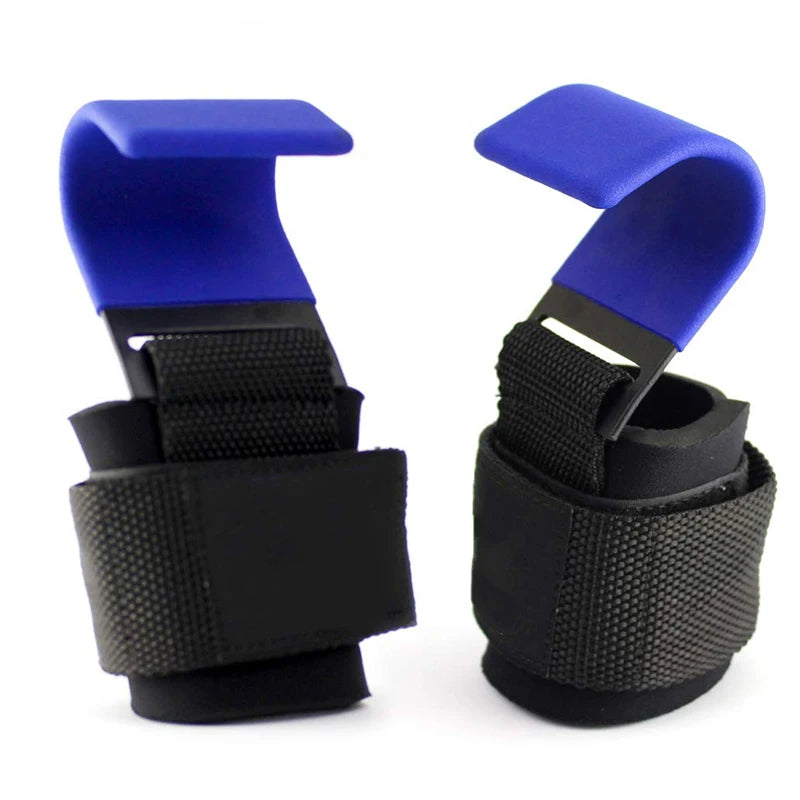 Weight Lifting Hooks with Wrist Straps – Heavy Duty Gym Grip Support for Deadlifts, Pull-Ups, and Weightlifting Training