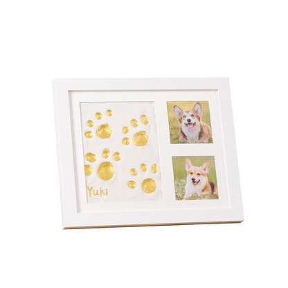 Baby Handprint and Footprint Keepsake Frame with Clean Touch Ink Pad