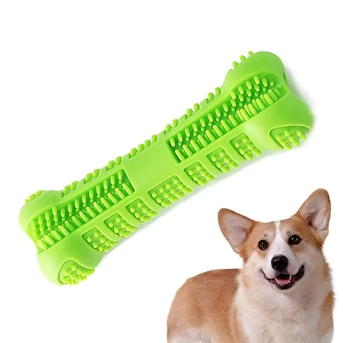 Soft Rubber Dog Toothbrush – Gentle Chew Teeth Cleaner for Puppies & Small Dogs Dental Care