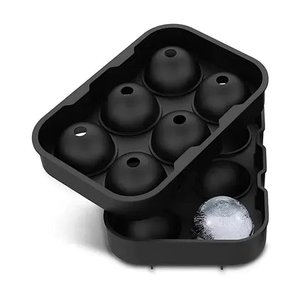 Silicone Ice Ball Mold Tray – Large Sphere Ice Maker for Whiskey, Cocktails & Drinks – BPA-Free Flexible Non-Stick Ice Cube Molds