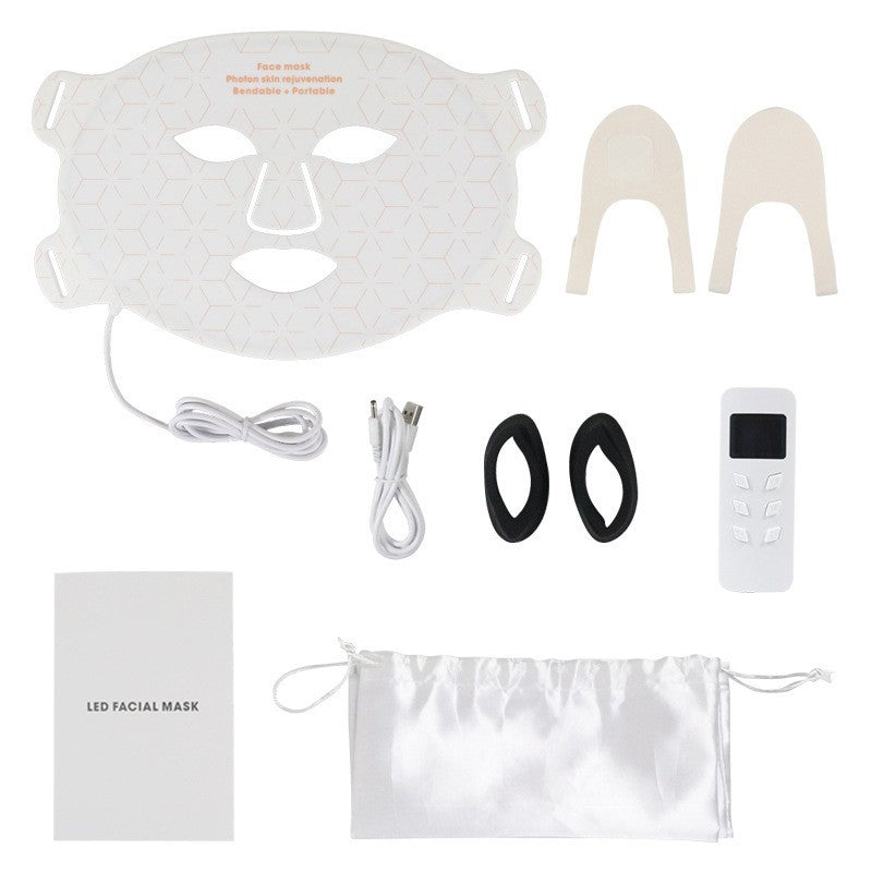 LED Red Light Therapy Mask, Wireless Face Mask with 630nm and 850nm Light