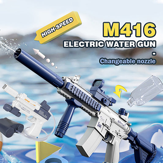 Summer Fully Automatic Electric Water Gun – Rechargeable Long-Range Continuous Firing, Perfect Party Game & Kids Gift