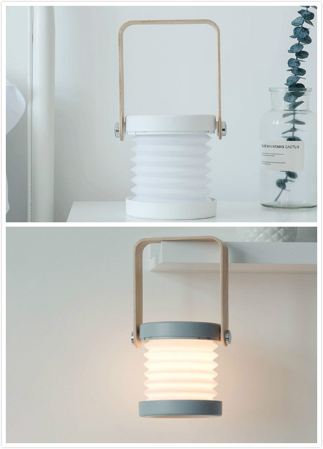 Foldable Touch Dimmable LED Night Light – USB Rechargeable Portable Lamp for Reading & Home Decor