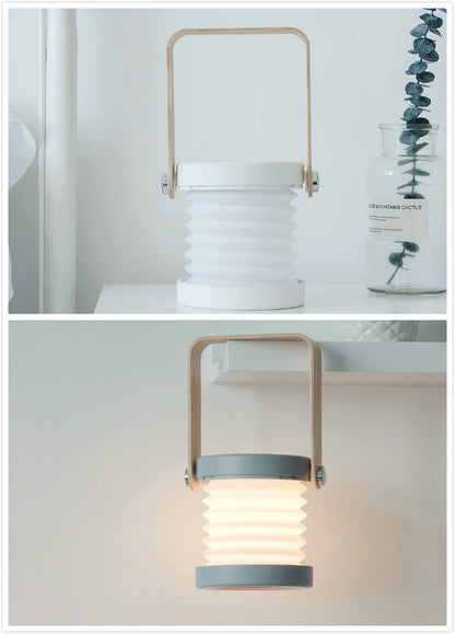 Foldable Touch Dimmable LED Night Light – USB Rechargeable Portable Lamp for Reading & Home Decor
