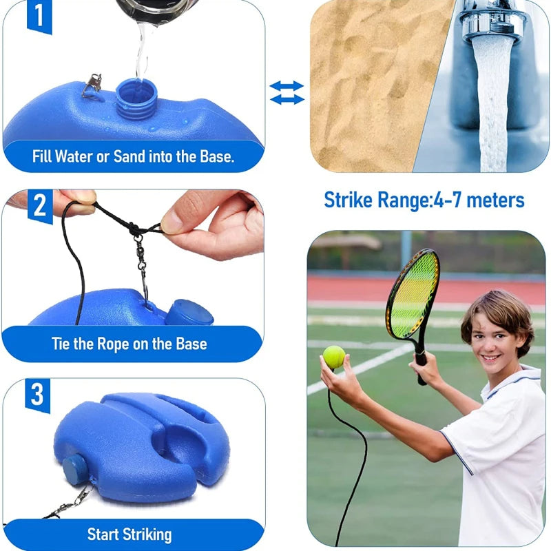 Tennis Ball Rebound Trainer - best tennis trainer rebound ball - solo tennis ball rebounder trainer