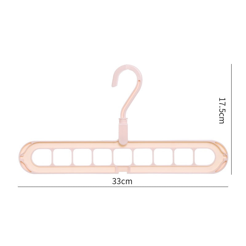 9 in 1 Smart Hanger – Space Saving Clothes Organizer for Closet, Foldable Multi-Port Hangers