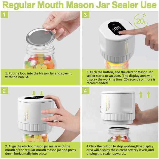 Vacuum Jar Sealer - Food Storage Vacuum Sealer - Jar Sealer