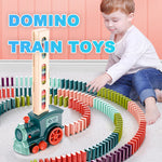 Domino Train Toys Baby Toys Car Puzzle Automatic Release Licensing Electric Building Blocks