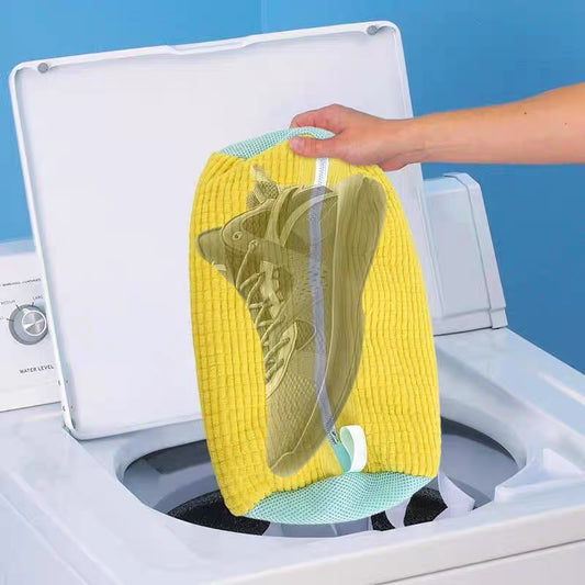 Shoe Wash Bag for Washing Machine – Reusable Sneaker Cleaner Laundry Bag with Zipper