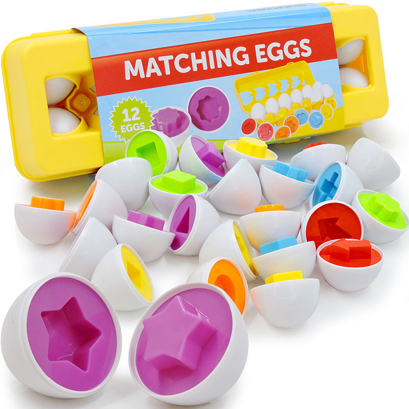 Baby Learning Educational Toy Smart Egg Toy Games Shape Matching Sorters Toys Montessori Eggs Toys