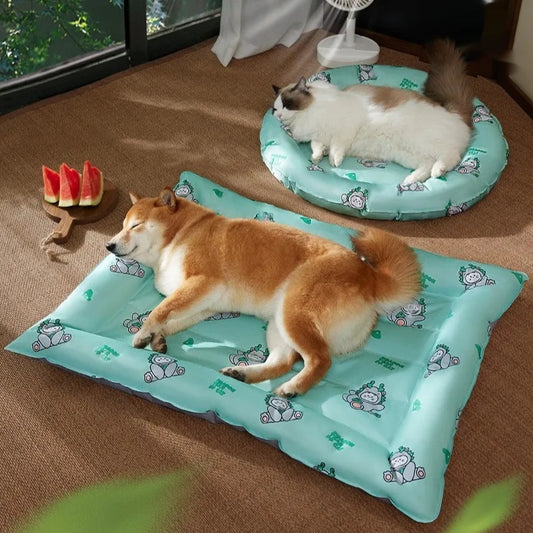 Cooling Gel Dog Ice Pad – Waterproof Pet Mat for Kennel, Crate, Bed, Summer Heat Relief for Dogs