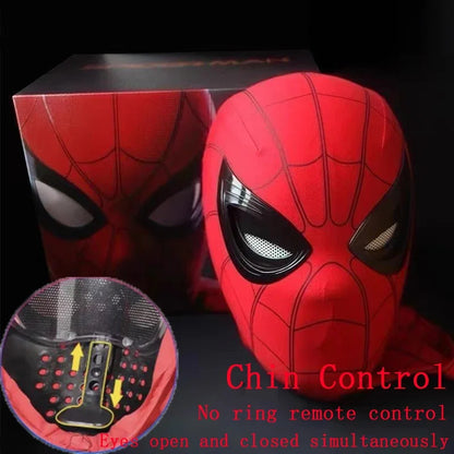 New Spider man Mask - Rechargeable Remote Eyes Movable Mask