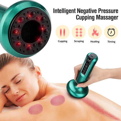 Smart cupping therapy device - Electric cupping therapy massager - Cupping massage for back pain