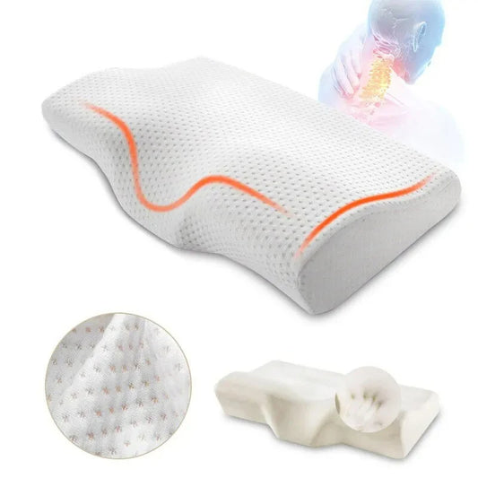 Memory Foam Neck Pillow - best memory foam pillow for neck pain - best pillow for travel