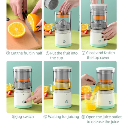 Portable Electric Juicer USB Charging Orange Lemon Fruit Blender Mini Household Juice Squeezer Mixer Citrus Juicer for Travel