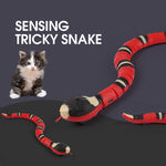Sensing Interactive Cat Toys Automatic Eletronic Snake Cat Teasering Play USB Rechargeable
