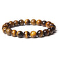 Semi-precious Stone Blue Tiger Stone Handmade Jewelry Couple Bracelet