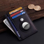 Wallet with Apple AirTag Protective Cover Stand Multifunctional Card Holder Clip Case