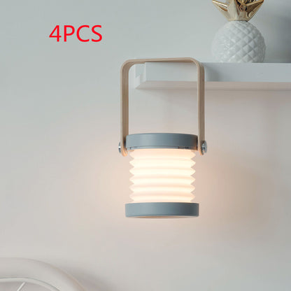 Foldable Touch Dimmable LED Night Light – USB Rechargeable Portable Lamp for Reading & Home Decor