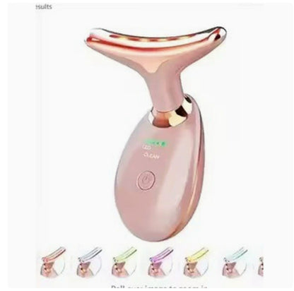 EMS Neck Massager with Heat – Skin Tightening & Wrinkle Remover for Anti-Aging Face Care